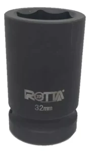 Soquete De Impacto 1 Pol Sextavado Medio 32mm Rotta 376